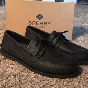 NIB Men’s Sperry Top Sider Loafers- Black- Sz 11